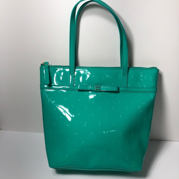 Kate Spade Teal Tote Bag - Picture 2 of 13